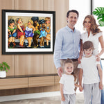 Schlange vor dem Badezimmer Diamond Painting