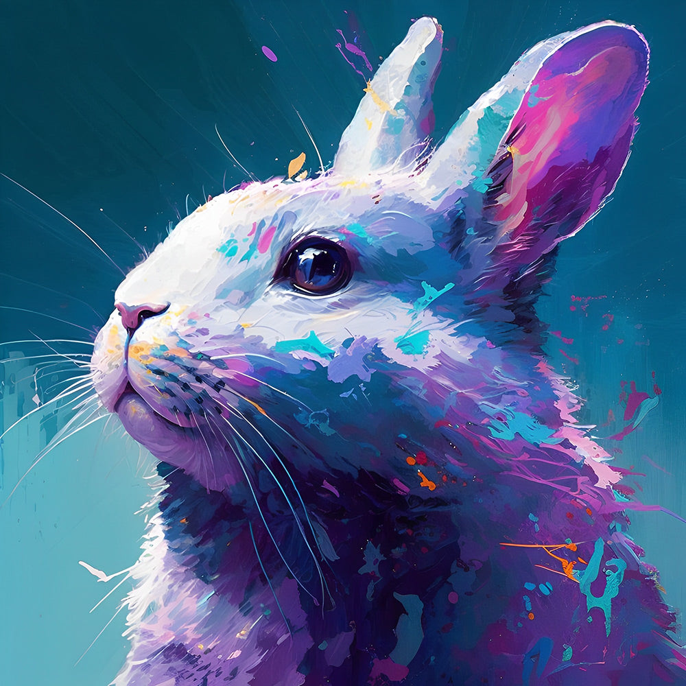 Schlaues Kaninchen Diamond Painting