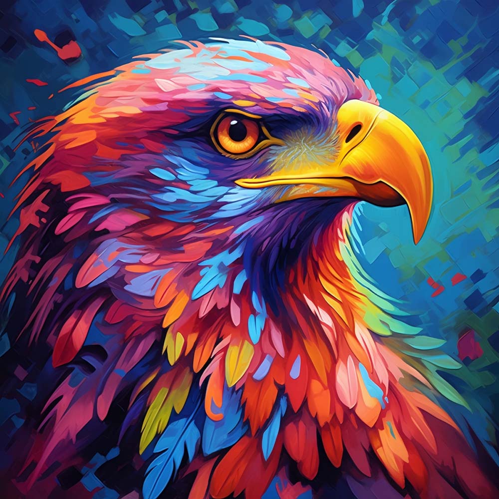 Schlaukopf-Rotadler Diamond Painting