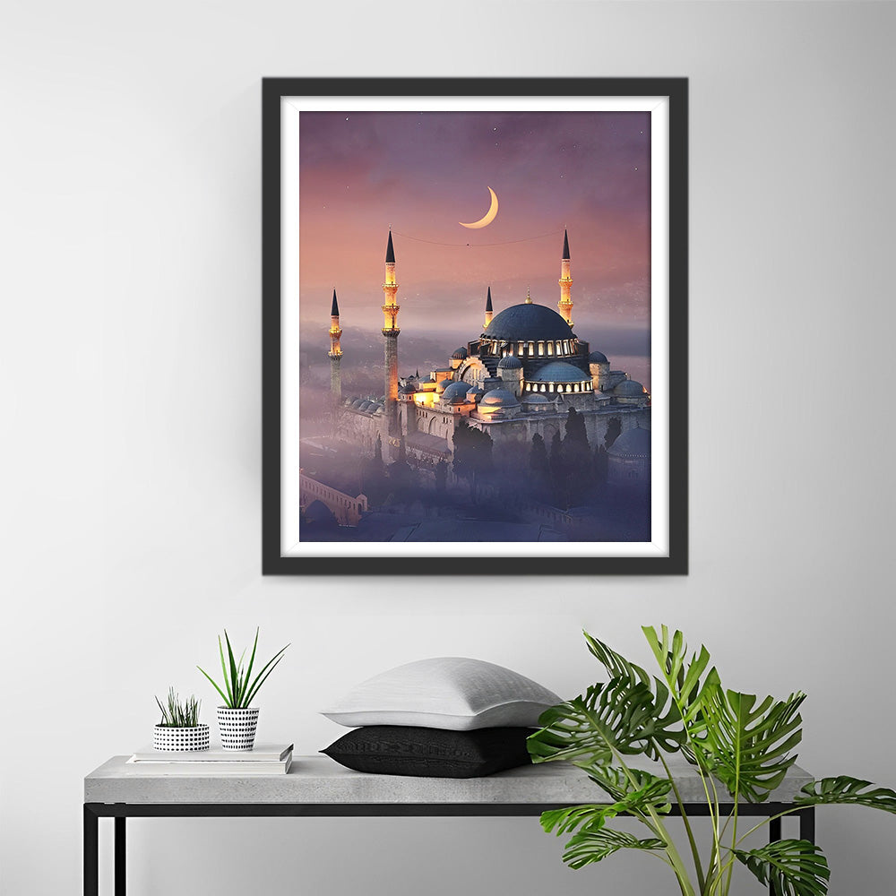 Schloss im Mondschein Diamond Painting