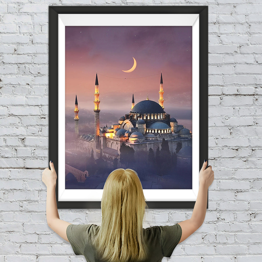 Schloss im Mondschein Diamond Painting