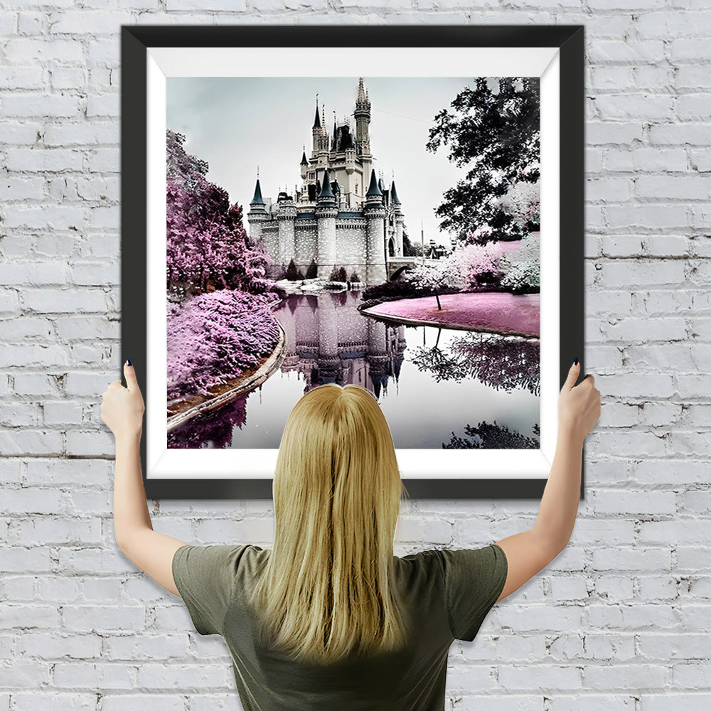 Schloss im Winter Diamond Painting