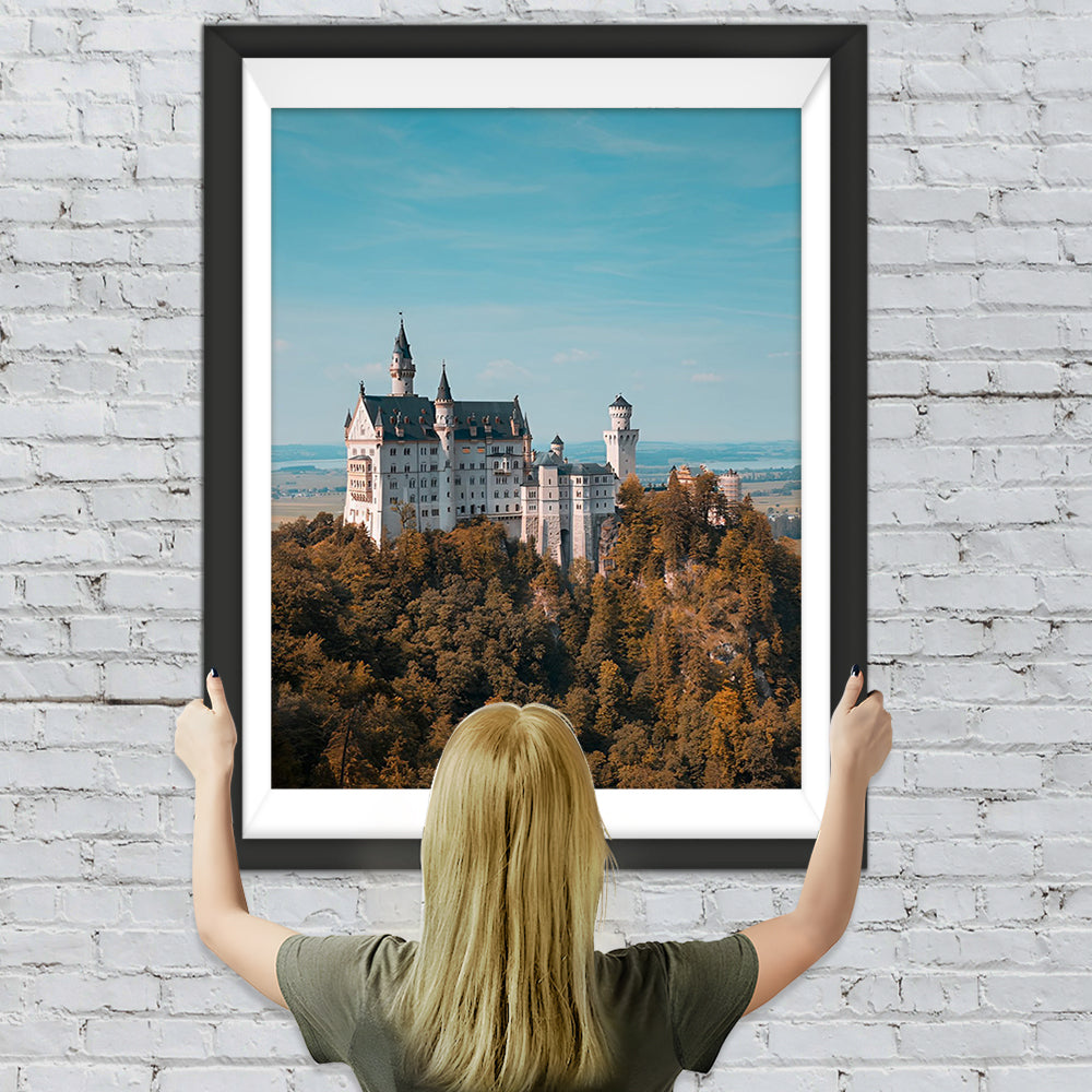 Schloss Neuschwanstein im Herbst Diamond Painting