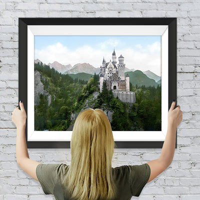 Schloss Neuschwanstein im Sommer Diamond Painting