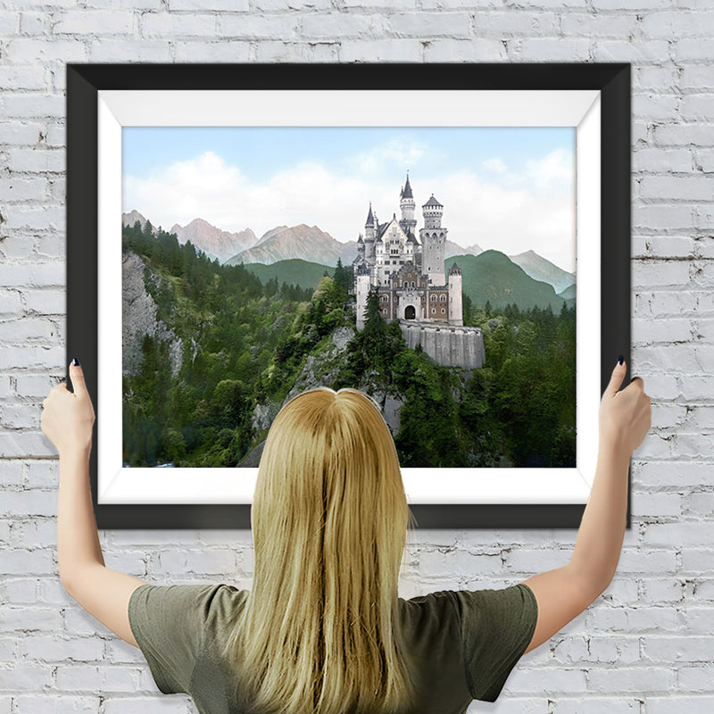 Schloss Neuschwanstein im Sommer Diamond Painting