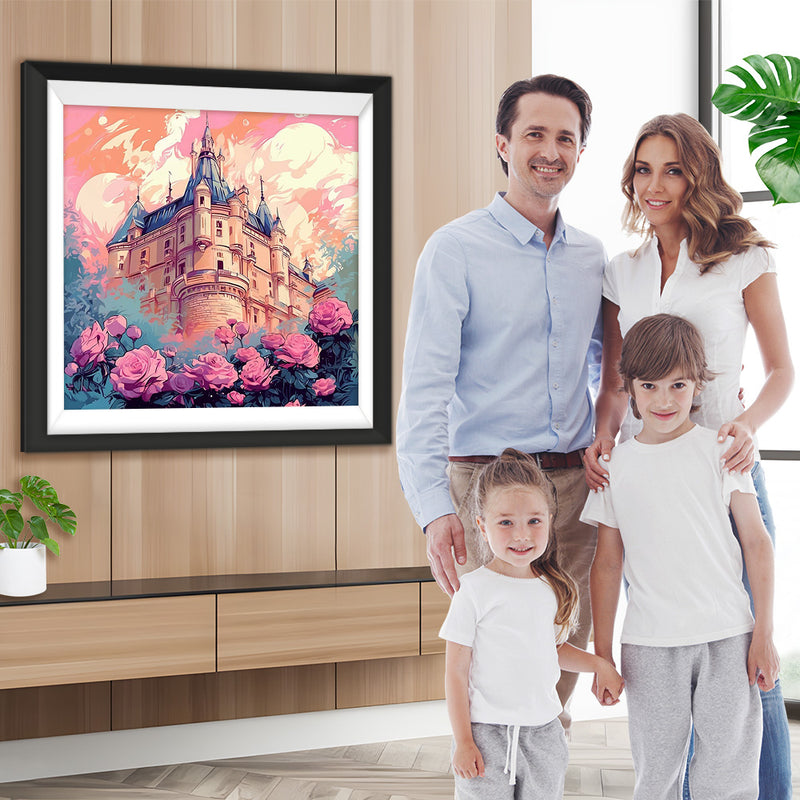 Schloss Rose Diamond Painting
