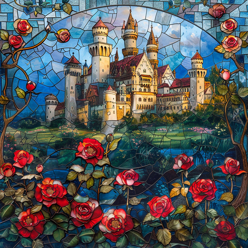 Schloss Rosengarten Diamond Painting