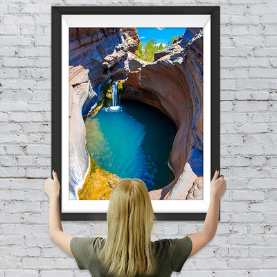 Schlucht Wasserfall Diamond Painting