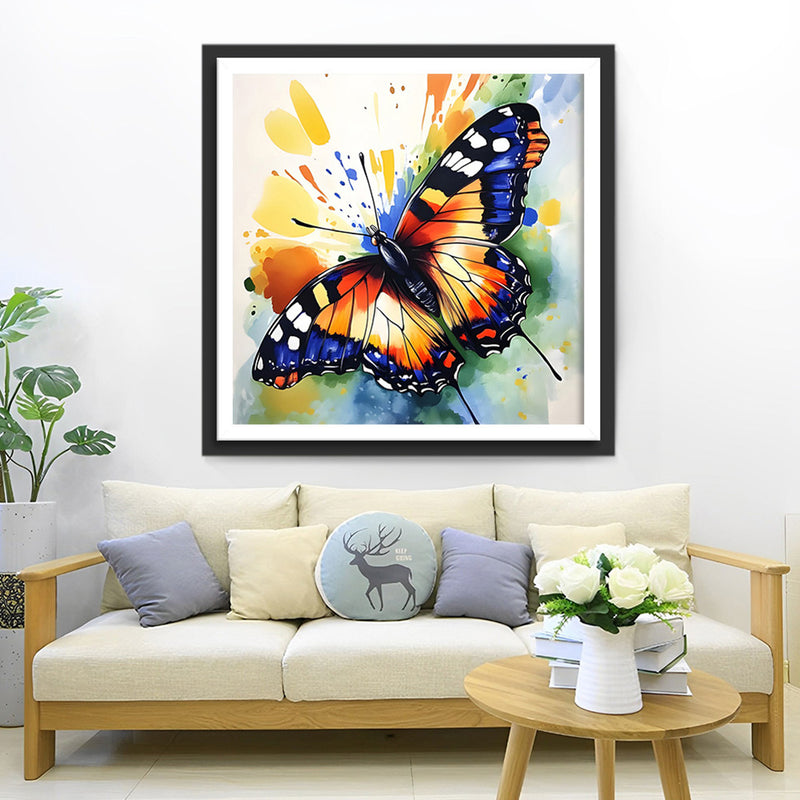 Schmetterling mit ausgebreiteten Flügeln Diamond Painting