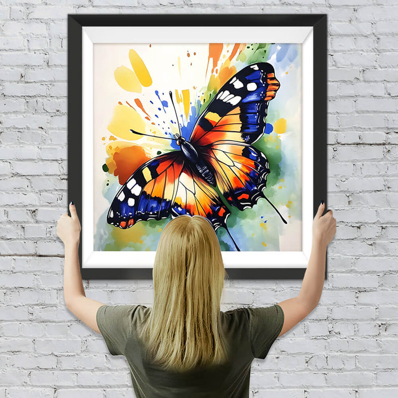 Schmetterling mit ausgebreiteten Flügeln Diamond Painting
