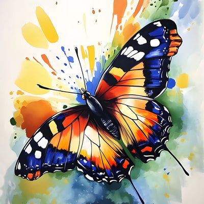 Schmetterling mit ausgebreiteten Flügeln Diamond Painting