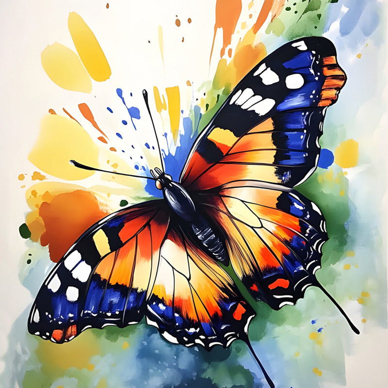 Schmetterling mit ausgebreiteten Flügeln Diamond Painting