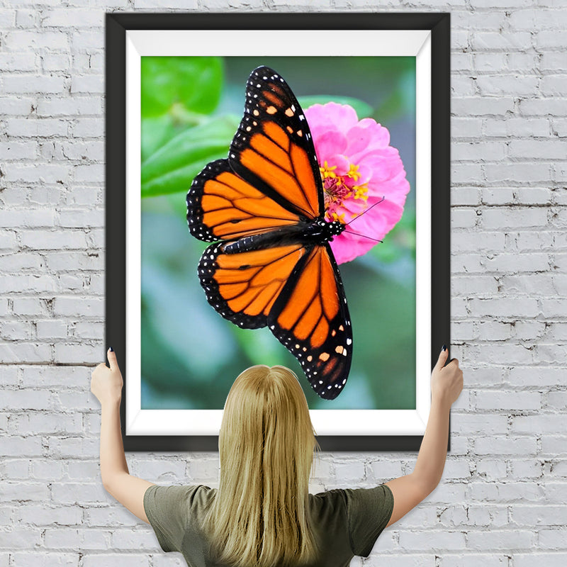 Schmetterling und Blume Diamond Painting