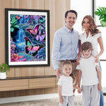 Schmetterlinge am Wasserfall Diamond Painting