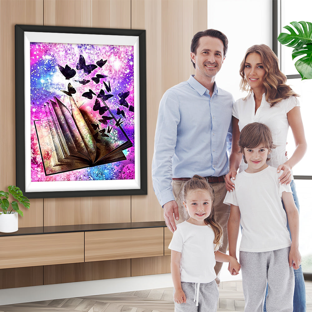 Schmetterlinge Buch Sternenhimmel Diamond Painting