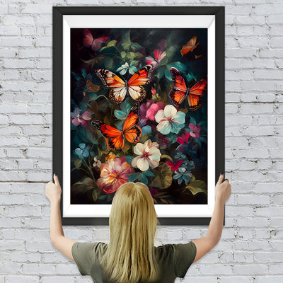 Schmetterlinge und Blumen Diamond Painting