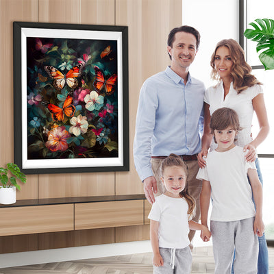 Schmetterlinge und Blumen Diamond Painting