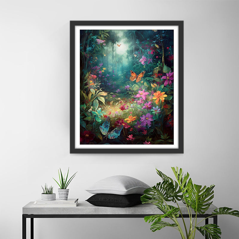 Schmetterlinge und Blumen im Spring Valley Diamond Painting