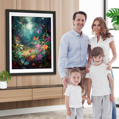 Schmetterlinge und Blumen im Spring Valley Diamond Painting