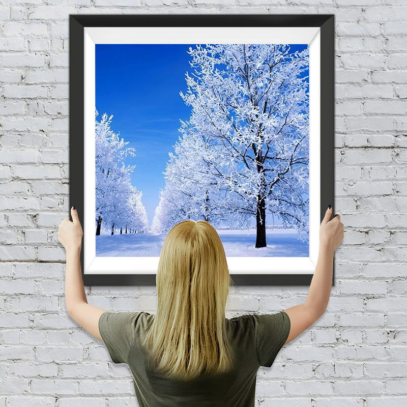 Schnee im Wald Diamond Painting