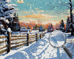 Schnee und Sonnenschein Diamond Painting