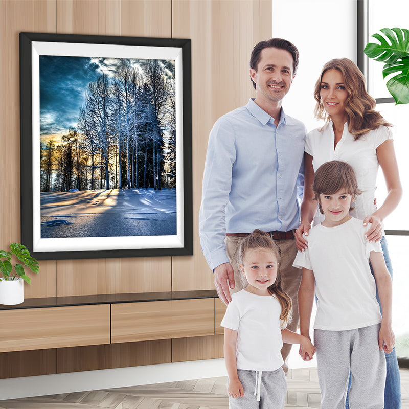 Schneebedeckter Wald Diamond Painting