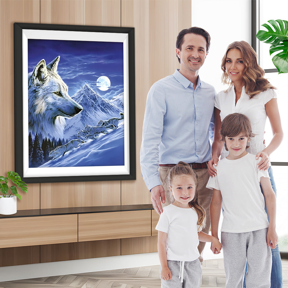Schneeberg Wolf Diamond Painting