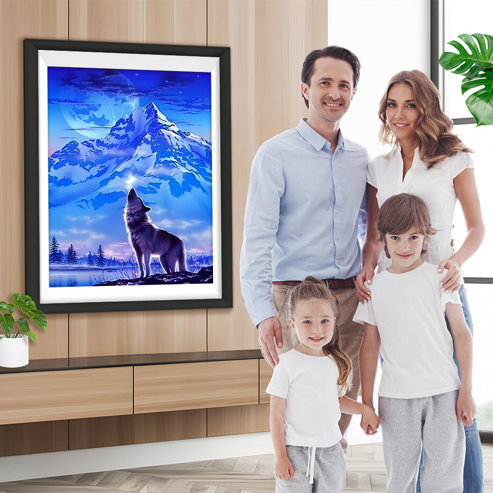 Schneeberg Wolfsgeheul Diamond Painting