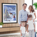 Schneemann Rentier Weihnachtsbaum Diamond Painting