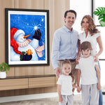 Schneemann Sterne Diamond Painting