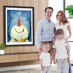 Schneemann Sternenhimmel Diamond Painting