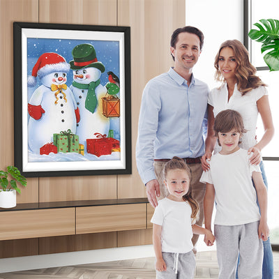 Schneemann Weihnachtsgeschenke Diamond Painting
