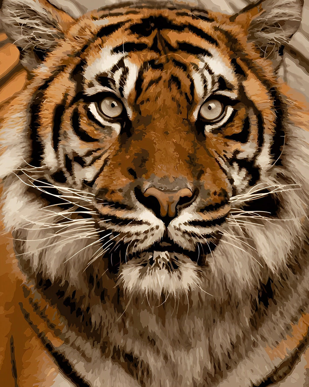 Schockierender Tiger Diamond Painting