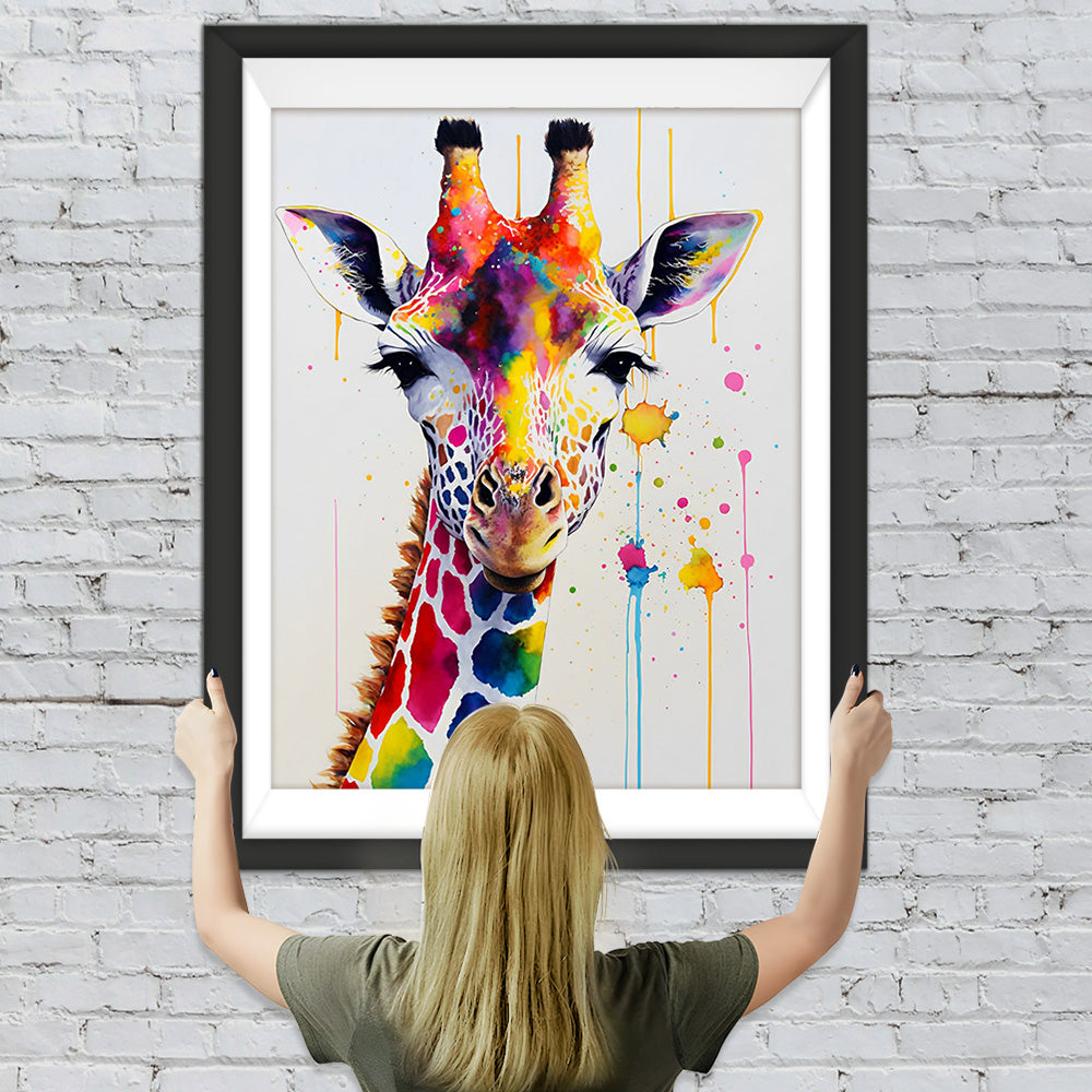 Schöne bunte Giraffe Diamond Painting