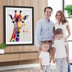Schöne bunte Giraffe Diamond Painting