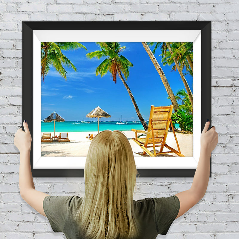 Schöne Paradies-Insel Diamond Painting