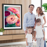 Schöne rosa und rote Chrysanthemen Diamond Painting