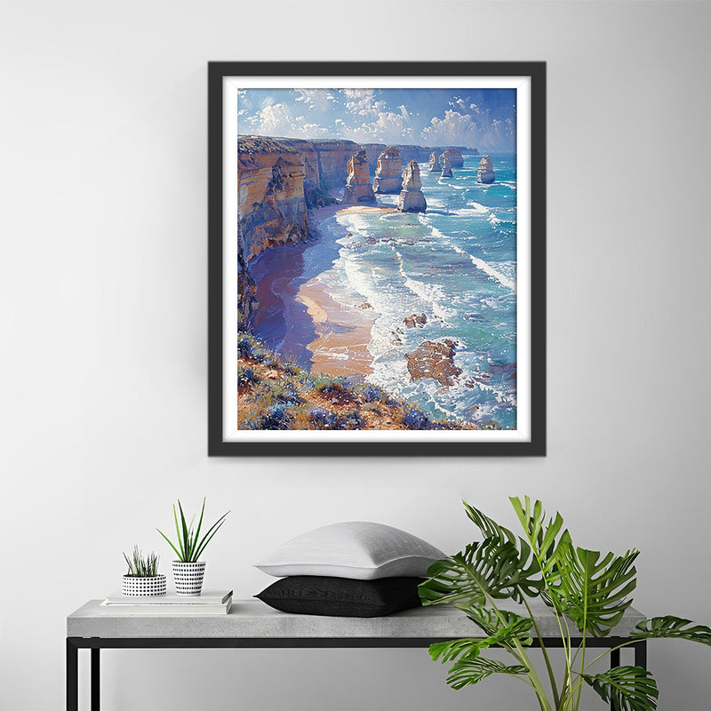 Schöne Seelandschaft Diamond Painting