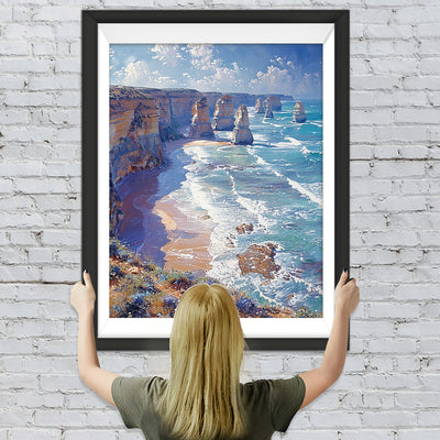 Schöne Seelandschaft Diamond Painting