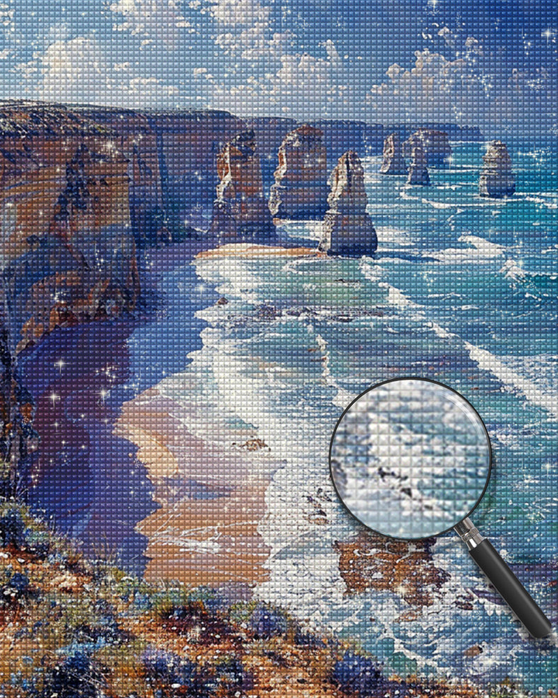 Schöne Seelandschaft Diamond Painting