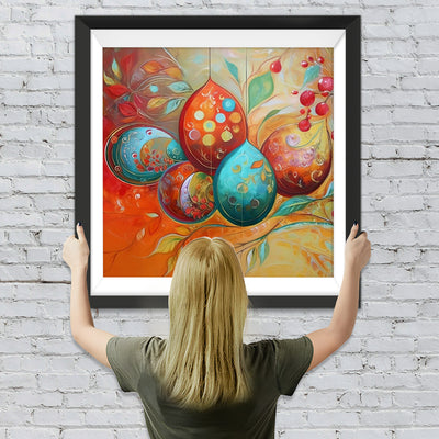 Schöne Weihnachtsdekoration Kugeln Diamond Painting