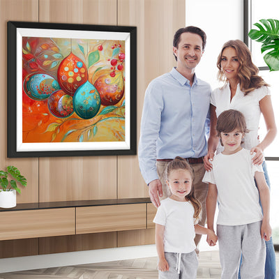 Schöne Weihnachtsdekoration Kugeln Diamond Painting
