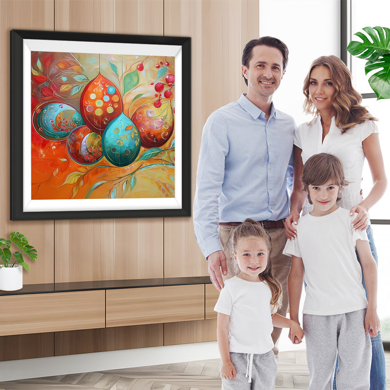 Schöne Weihnachtsdekoration Kugeln Diamond Painting