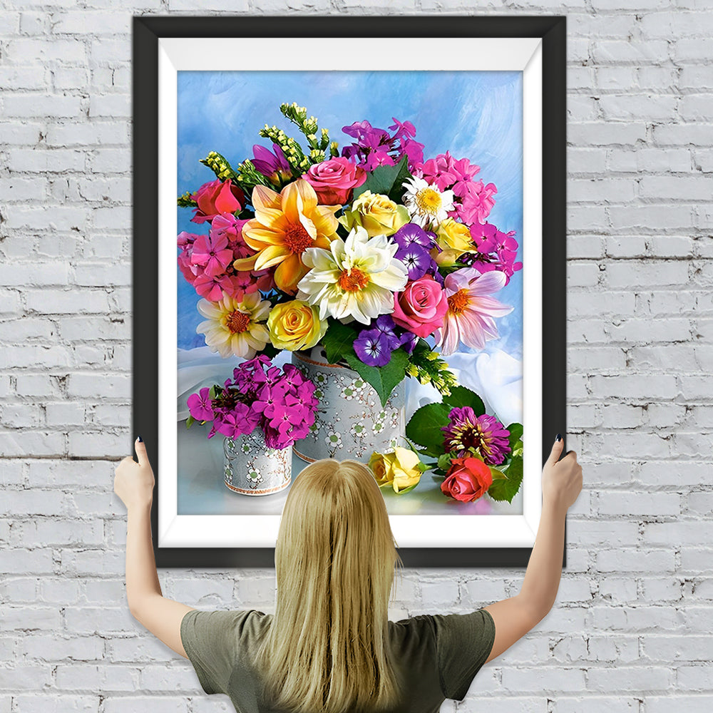 Schöner Blumenstrauß Diamond Painting