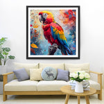 Schöner bunter Papagei Diamond Painting