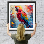 Schöner bunter Papagei Diamond Painting