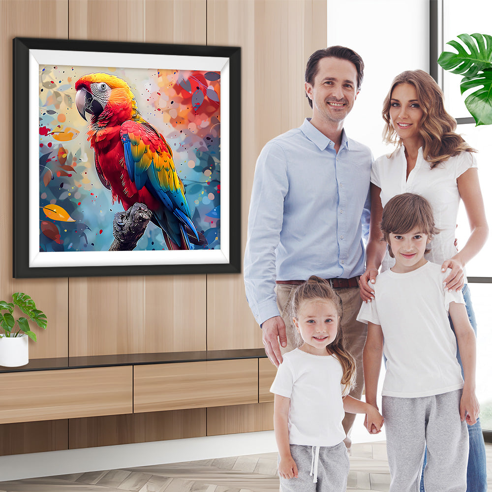 Schöner bunter Papagei Diamond Painting