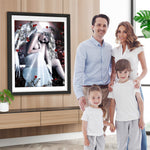 Schöner Engel und rote Rosen Diamond Painting