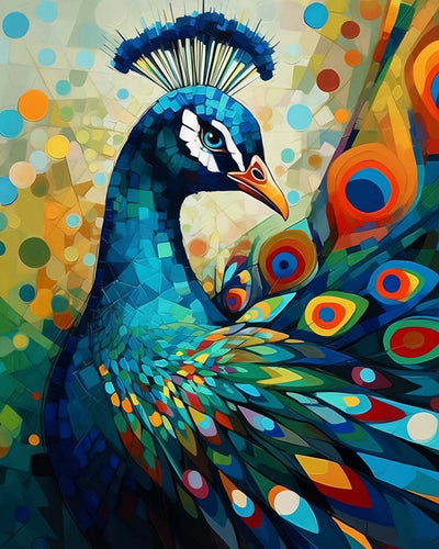 Schöner Pfau Diamond Painting