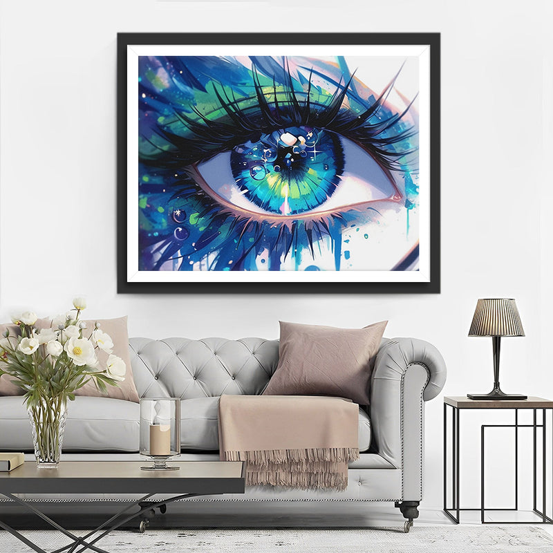 Schönes grünes Auge Diamond Painting